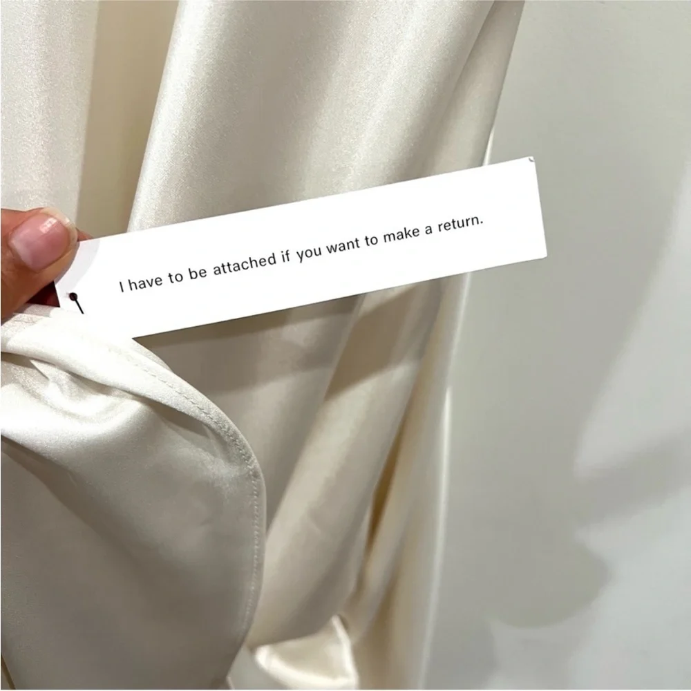 SOLD NWT Reformation Arianwen Satin V-Neck Gown - Picture 8 of 8